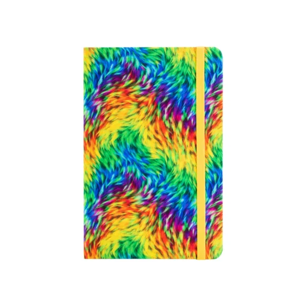 Записная книга Rainbow, А5, твердая обложка текстиль, резинка, блок клетка Optima (O27190-01) - Фото 3