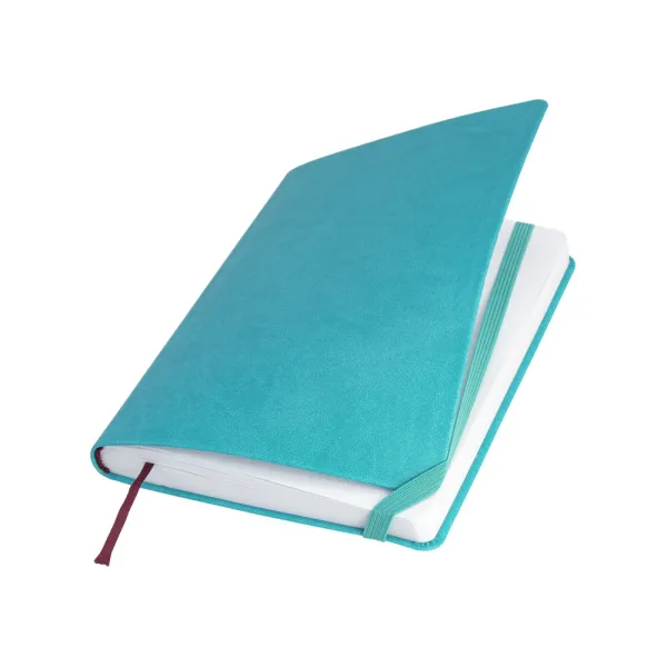 Записная книга Vivella, А5, мягкая обложка, резинка, белый блок линия, бирюзовый Optima (O27104-21) - Фото 2