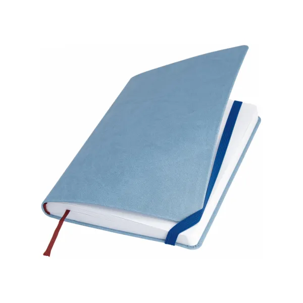 Записная книга Vivella, А5, мягкая обложка, резинка, белый блок линия, голубой Optima (O27104-11) - Фото 2