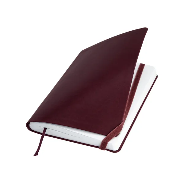 Записная книга Vivella, А5, мягкая обложка, резинка, белый блок линия, бордо Optima (O27104-18) - Фото 2
