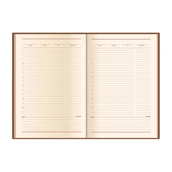 Щоденник недатований Cabinet Ostrich, бордо, А5 Optima (O25414-18) - Фото 3