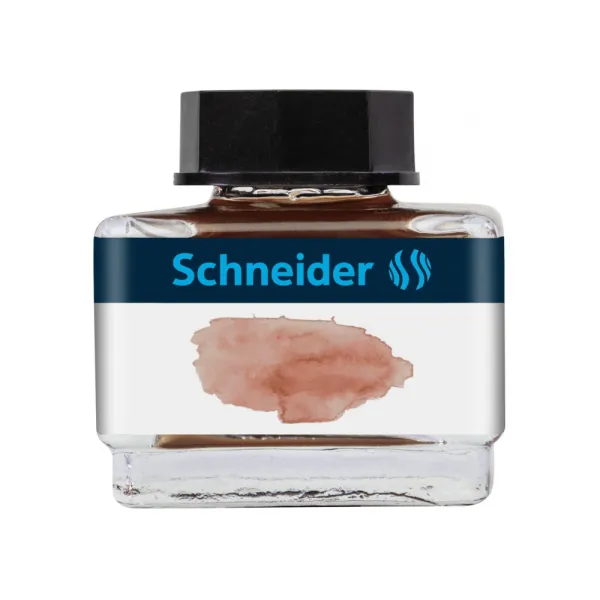 Флакон с жидкими чернилами к перьевым ручкам 15 мл, коньячные Schneider (S6937) - Фото 5
