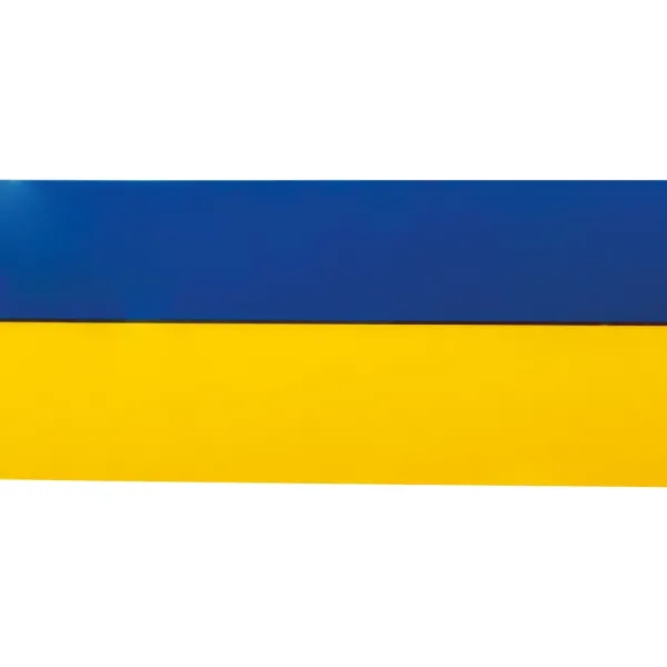 Стрічка клейка пакувальна 48 мм х 20 м, жовто-блакитна Optima (O45360) - Фото 1