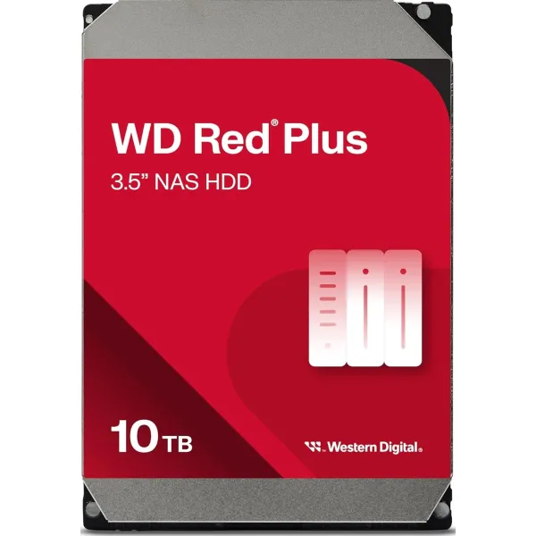 Жорсткий диск 10TB 3.5" 7200 512MB SATA Red Plus NAS WD (WD100EFGX)