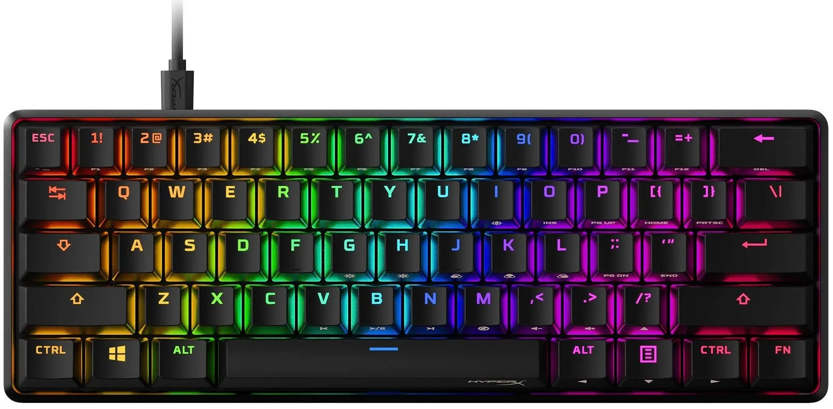 Клавиатура USB-A механическая, RGB, Alloy Origins 60, Red, USB-A, EN/RU, чёрная HyperX (4P5N0AA) Клавиатура USB-A механическая, RGB, Alloy Origins 60, Red, USB-A, EN/RU, чёрная HyperX (4P5N0AA)