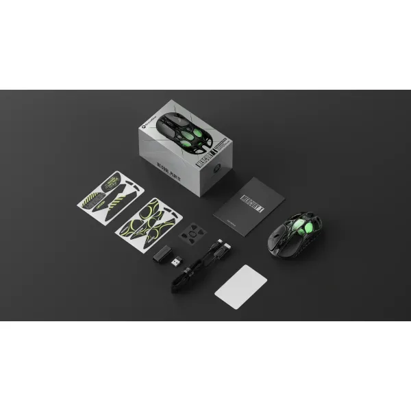 Мышь BT/WL/USB-A, RGB, Mercury X, чёрная GravaStar (GSX_BLK) - Фото 11