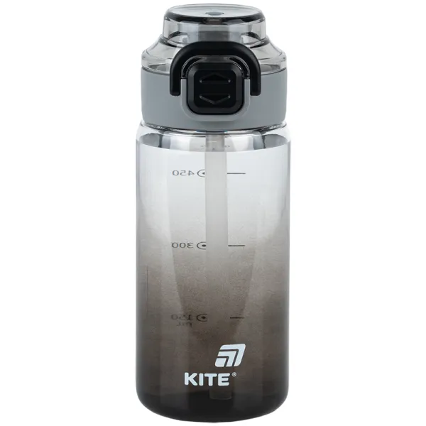 Пляшечка для води Kite 600 мл чорна, тританова (K25-1212-1) - Фото 4