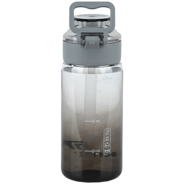 Пляшечка для води Kite 600 мл чорна, тританова (K25-1212-1) - Фото 1