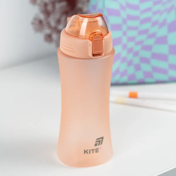 Пляшечка для води Kite 500 мл рожева, тританова (K25-1215-3) - Фото 6