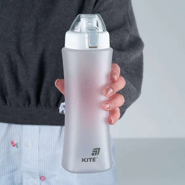 Пляшечка для води Kite 660 мл біла, тританова (K25-1216-1) - Фото 4