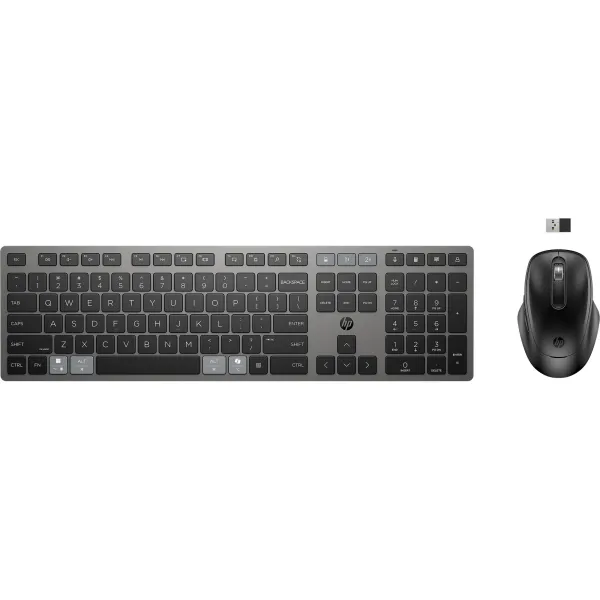 Комплект клавіатура та миша бездротовий BT 720 Multi-Device Rechargeable, EN/UK, чорний HP (9T5A9AA) - Фото 3