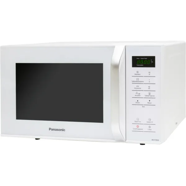 Микроволновая печь, 25л, 800Вт, дисплей, откр. ручкой, белый Panasonic (NN-ST34NWZUE) - Фото 1