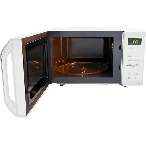 Микроволновая печь, 25л, 800Вт, дисплей, откр. ручкой, белый Panasonic (NN-ST34NWZUE) - Фото 3