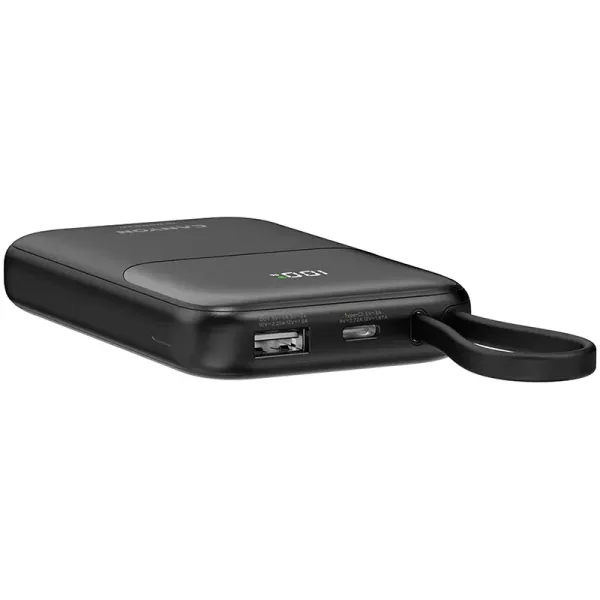 Акумулятор зовнішіній Power Bank 10000 mAh OnPower 101 built-in cable PD 22.5W, чорний Canyon (CNS-CPB101BK) - Фото 1