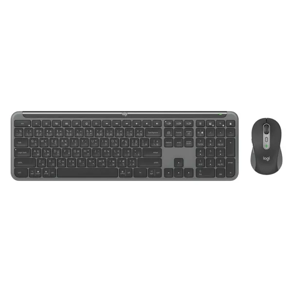 Комплект клавиатура и мышь беспроводной WL/BT MK950 Signature Slim Combo, UA, графитовый Logitech (920-012490)