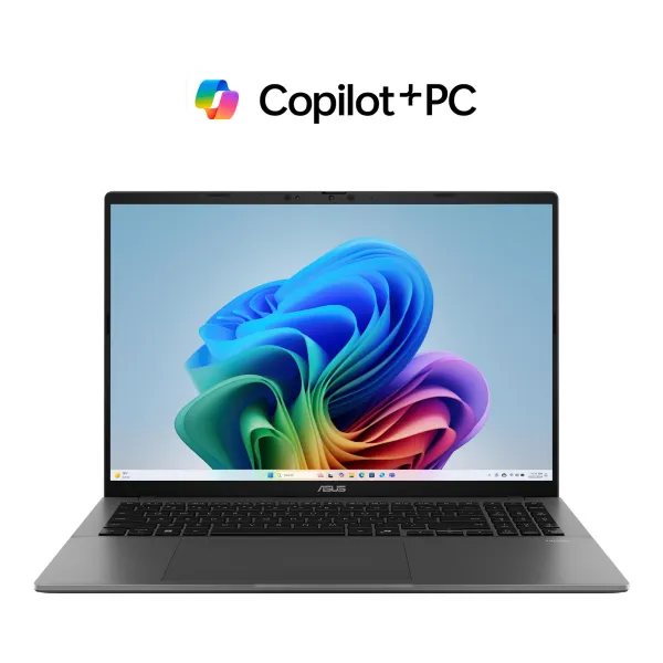 Ноутбук Vivobook S16 S3607QA-PL006W 16" 2.5K IPS, Snapdragon X1 26 100, 16GB, F1TB, UMA, Win11, Серый ASUS (90NB16C2-M000P0)