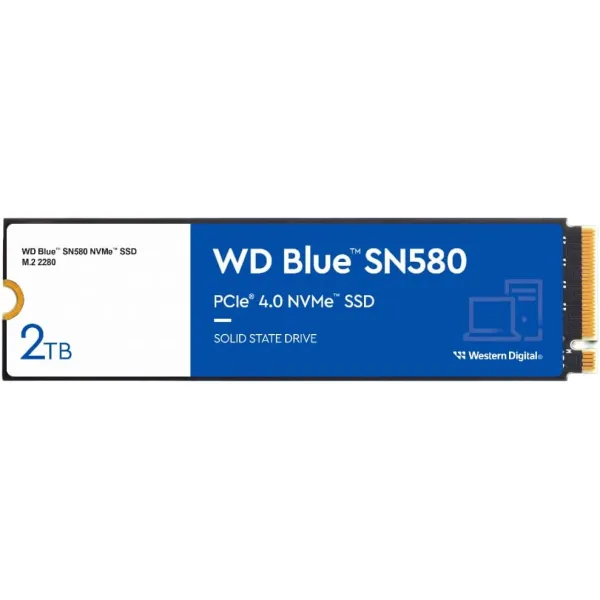Накопичувач SSD M.2 2TB PCIe 4.0 Blue SN580 WD (WDS200T3B0E)