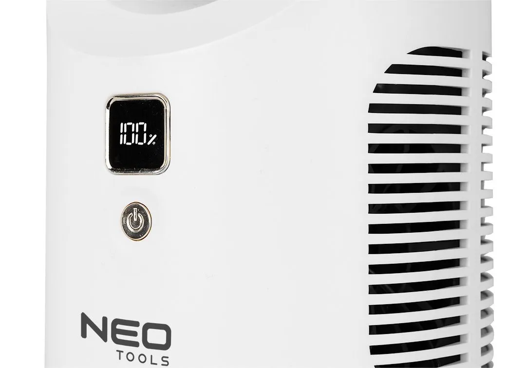 Вентилятор настільний акумуляторний Neo Tools, 345мм, 2200 мАч, білий Neo Tools (90-013) - Фото 4