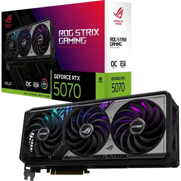 Видеокарта GeForce RTX 5070 12GB GDDR7 OC ROG-STRIX-RTX5070-O12G-GAMING ASUS (90YV0M80-M0NA00) - Фото 10
