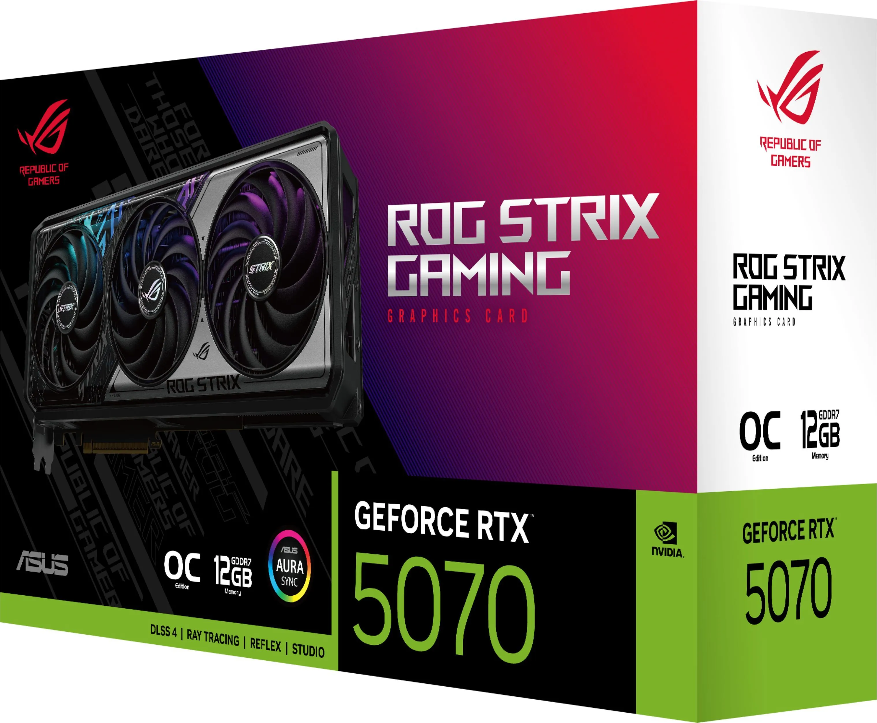 Відеокарта GeForce RTX 5070 12GB GDDR7 OC ROG-STRIX-RTX5070-O12G