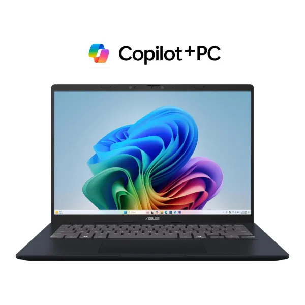 Ноутбук Vivobook 14 X1407QA-LY034W 14" WUXGA IPS, Snapdragon X1 26 100, 16GB, F512GB, UMA, Win11, Голубой ASUS (90NB1601-M00440)