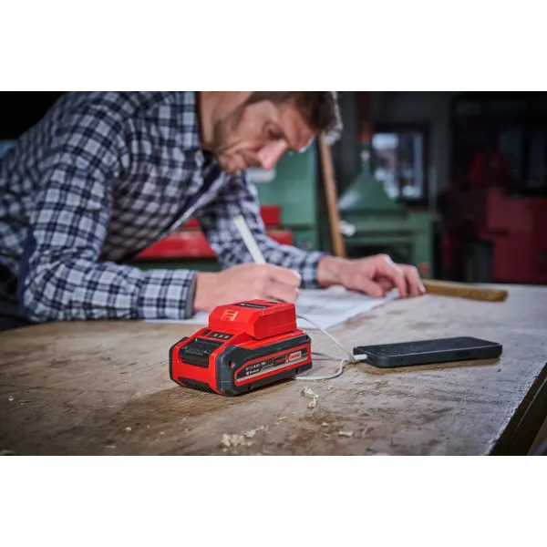 Зарядное устройство USB аккумуляторное TC-CP 18 Li USB A/C - Solo, PXC, 18В Einhell (4514148) - Фото 3