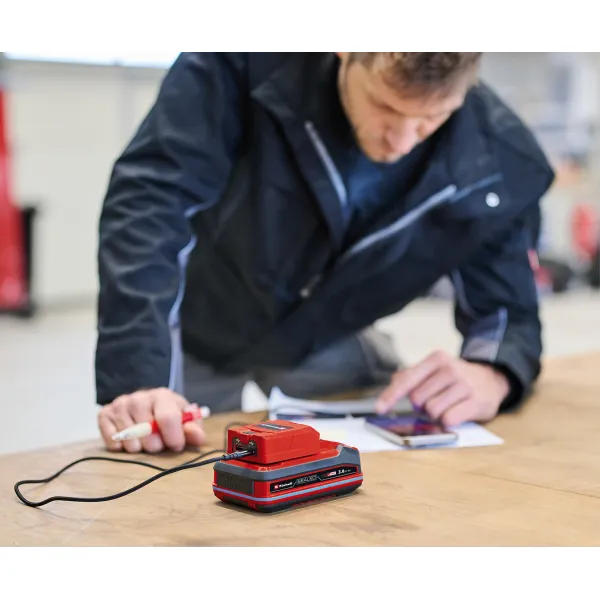 Зарядное устройство USB аккумуляторное TC-CP 18 Li USB A/C - Solo, PXC, 18В Einhell (4514148) - Фото 4