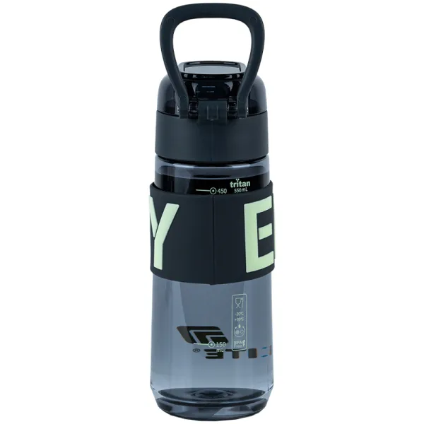 Бутылка для воды Kite 550 мл серая, тритановая (K25-1232-1) - Фото 1