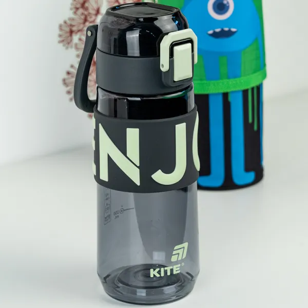 Бутылка для воды Kite 550 мл серая, тритановая (K25-1232-1) - Фото 6