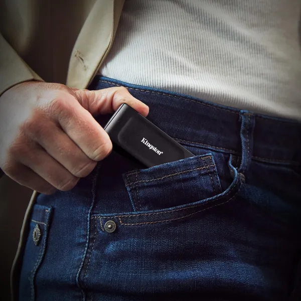 Накопитель портативный SSD 2TB USB 3.2 Gen 2 Type-C XS1000 Kingston (SXS1000/2000GA) - Фото 5