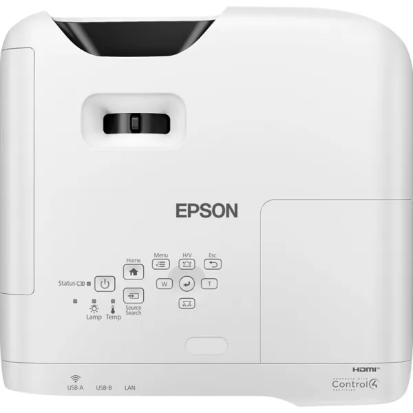 Проектор короткофокусный EB-W56S WXGA, 3700 lm, 0.6 Epson (V11HB62042) - Фото 3