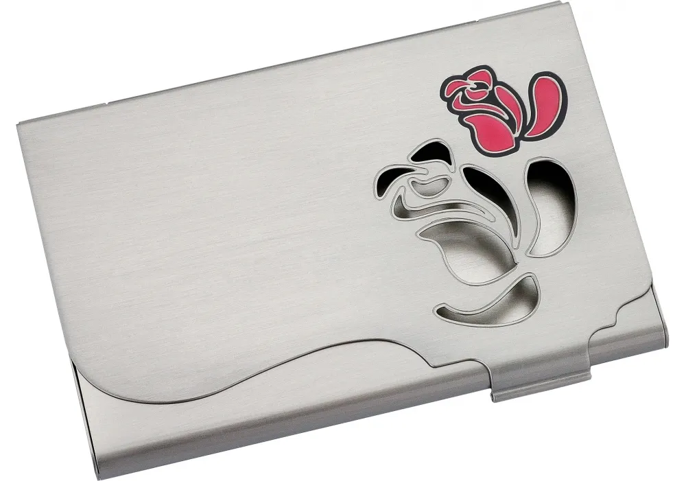 Візитниця Rose, металева, з мозаїкою, в подарунковій упаковці Cabinet (O51639) - Фото 3