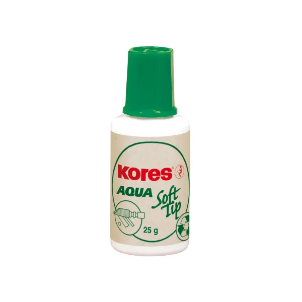 Коректор-рідина AQUA SOFT TIP, водна основа Kores (K69461) - Фото 1