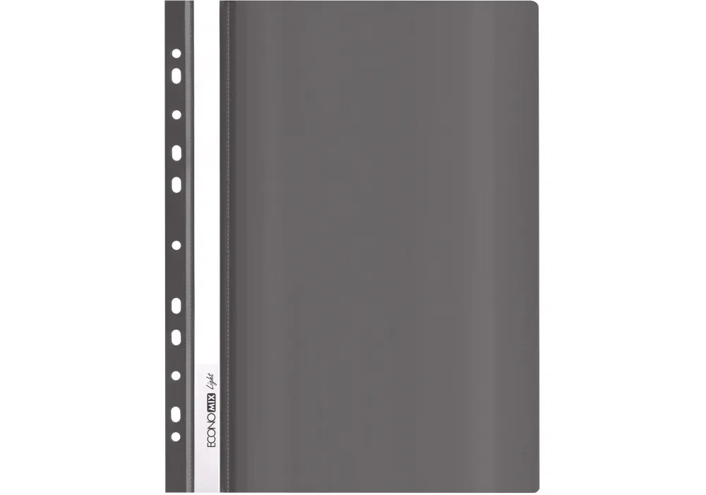 Швидкозшивач А4 Light, з перфорацією, чорний Economix (E38504-01) Швидкозшивач А4 Light, з перфорацією, чорний Economix (E38504-01)