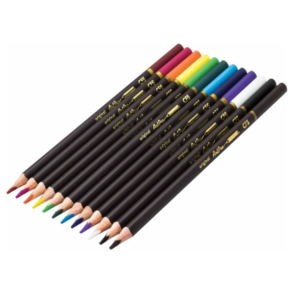 Карандаши цветные профессиональные Art Pro, 12 цветов, треугольные Cool for school (CF15159) - Фото 1
