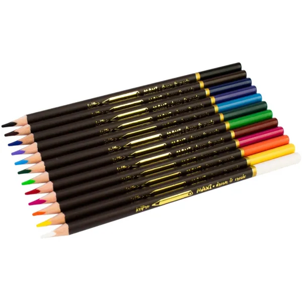 Олівці кольорові професійні Art Pro, 12 кольорів, трикутні Maxi (MX15159) - Фото 1