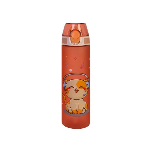 Бутылка для воды детская Cool for school 750 мл, розовая, тритановая Cat Vibes (CF61315) - Фото 4