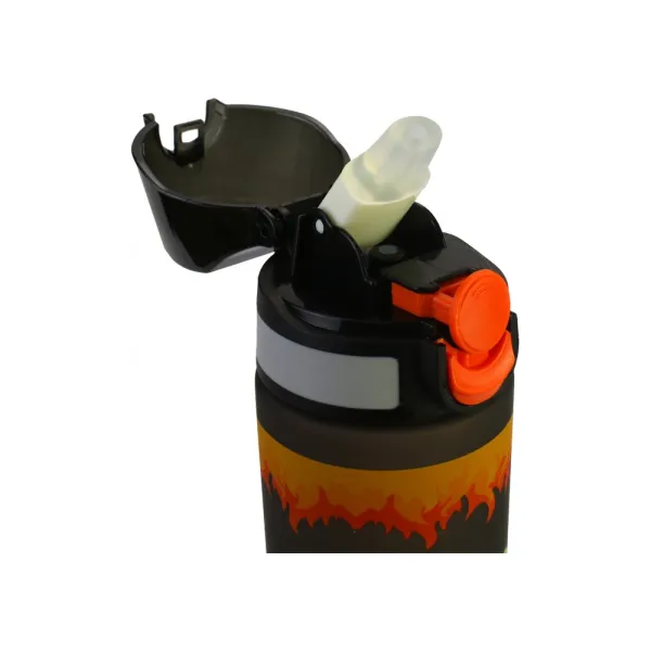 Бутылка для воды детская Cool for school 750 мл, черная, тритановая Fire Dragon (CF61313) - Фото 1