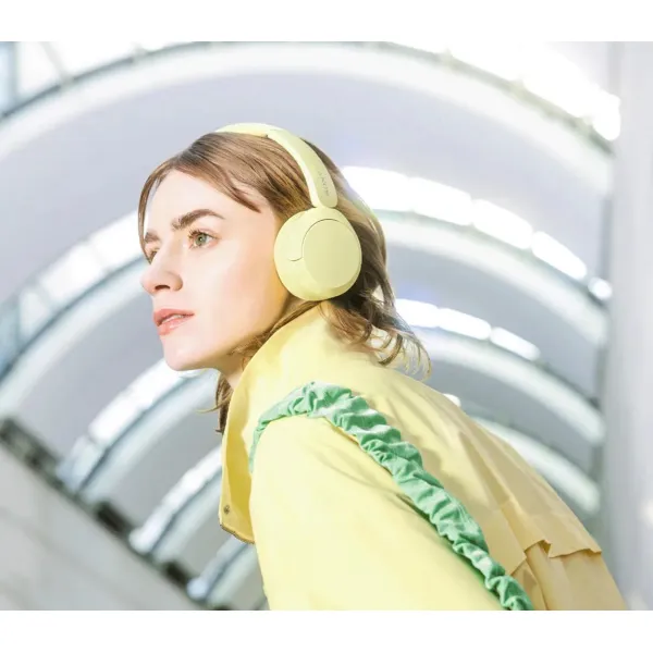 Наушники беспроводные On-ear WH-CH520 BT 5.2, SBC, AAC, Mic, жёлтые Sony (WHCH520Y.CE7) - Фото 1