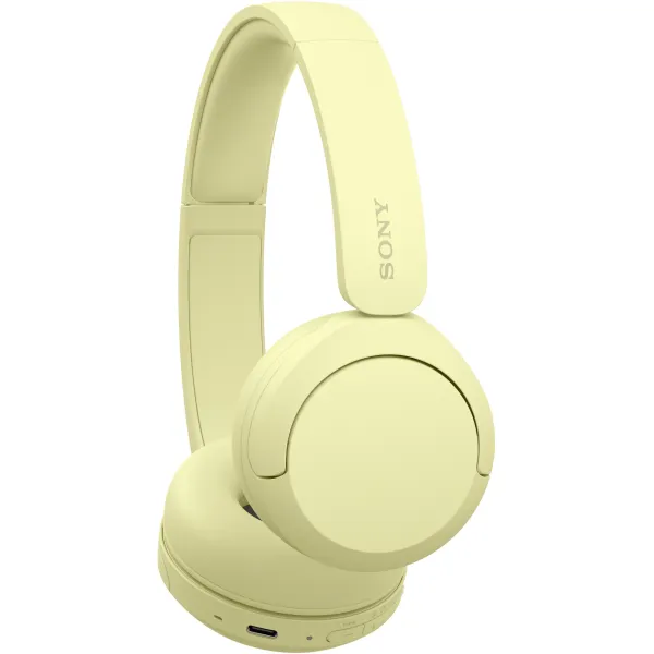 Наушники беспроводные On-ear WH-CH520 BT 5.2, SBC, AAC, Mic, жёлтые Sony (WHCH520Y.CE7) - Фото 4