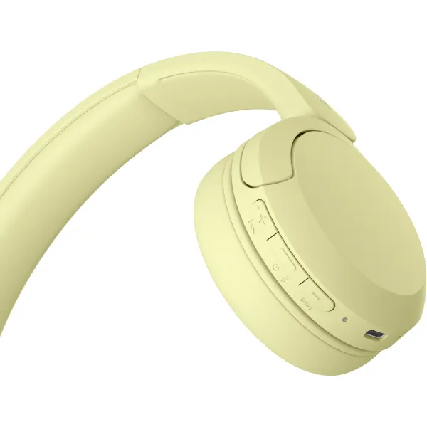 Наушники беспроводные On-ear WH-CH520 BT 5.2, SBC, AAC, Mic, жёлтые Sony (WHCH520Y.CE7) - Фото 7