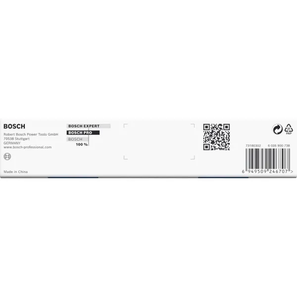Набор ударных торцевых головок Professional Standart 9шт 1/4" 25мм Bosch (2.608.003.034) - Фото 4