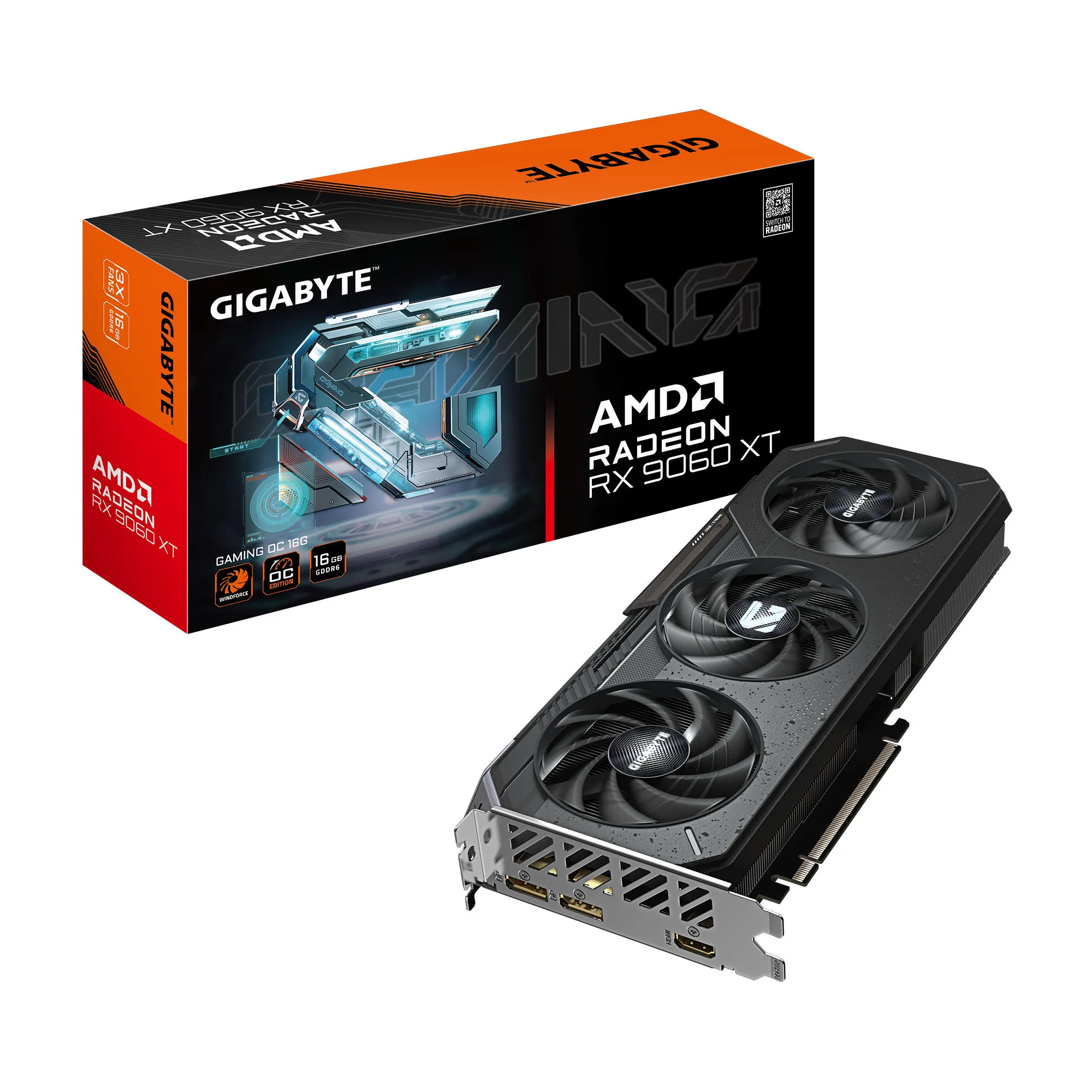 グラフィックボード・グラボ・ビデオカード ASUS Radeon RX 9600 XT 8gb Видеокарта Radeon RX 9600 XT 16GB GDDR6 GAMING OC GIGABYTE (GV