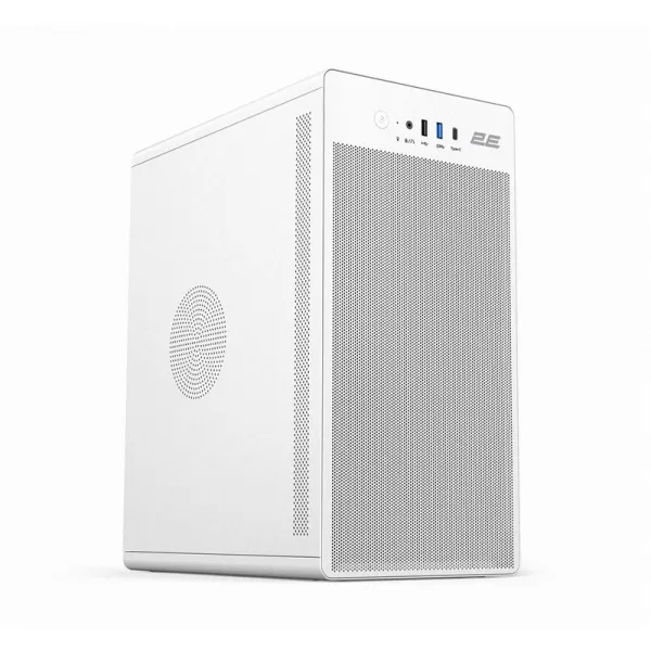 Корпус Credo V285W без БП, 1xUSB3.0, 1х USB 2.0, 1xUSB Type-C, 1x120мм, VGA 300мм, mATX, белый 2E (2E-V285W)