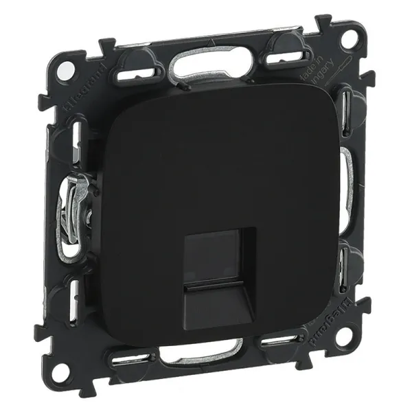 Розетка 1хRJ45 Cat.5e UTP Valena Allure, антрацитовая Legrand (753950) - Фото 10