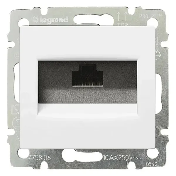 Розетка 1хRJ45 Cat.6 STP Valena Classic, белая Legrand (774244) - Фото 10