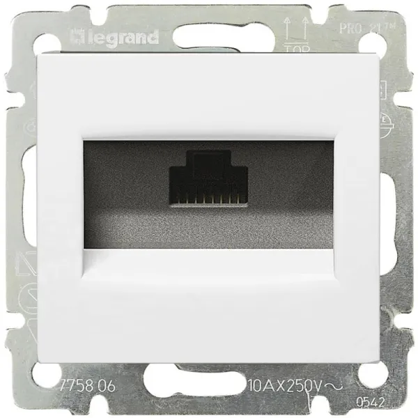 Розетка 1хRJ45 Cat.6 FTP Valena Classic, белая Legrand (774232) - Фото 12