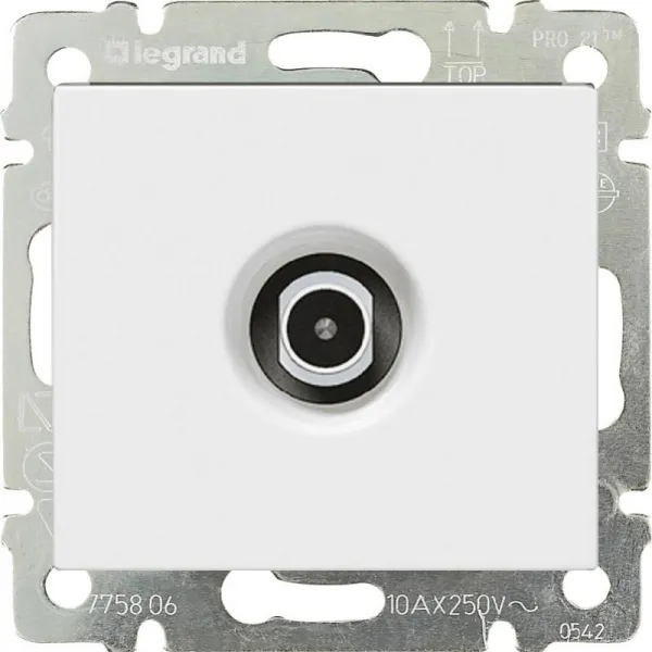 Розетка TV Valena Classic, штекер, белая Legrand (774429) - Фото 11