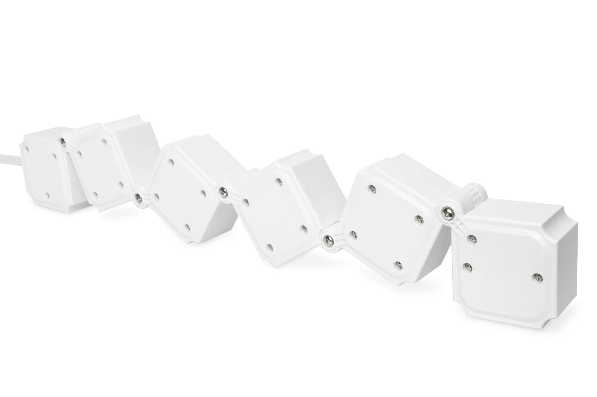 Блок розеток Flexible, 4xSchuko 16A, 2xUSB-A 2.4A, білий Digitus (DA-70620) - Фото 4