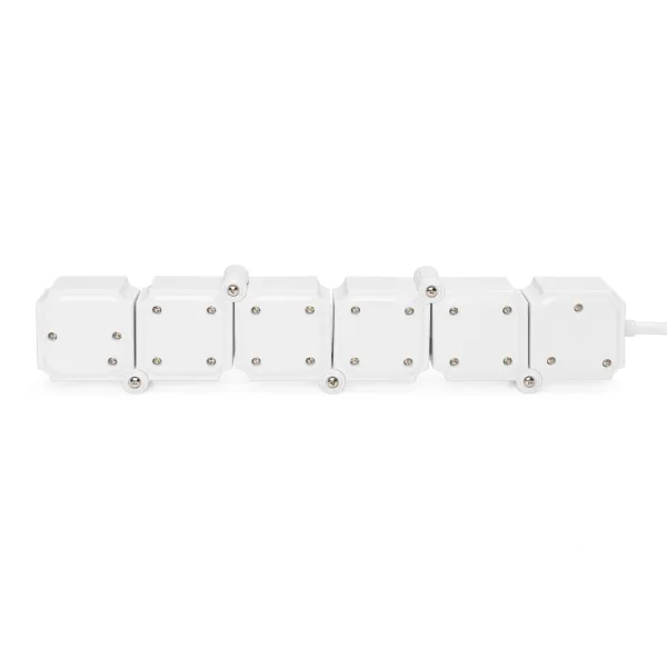 Блок розеток Flexible, 4xSchuko 16A, 2xUSB-A 2.4A, белый Digitus (DA-70620) - Фото 7